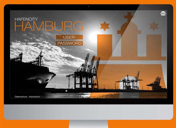 Website Hamburg Hafen Mitgliederbereich