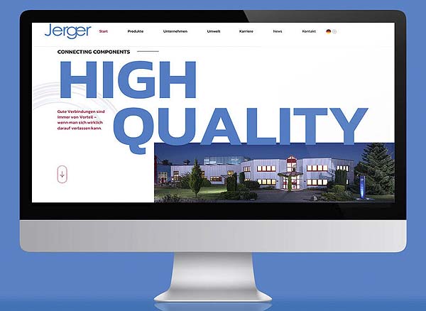 schöne moderen website der firma jerger in niederschach